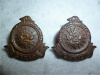 25-4, 2nd Divisional Cyclists Collar Badge Pair
